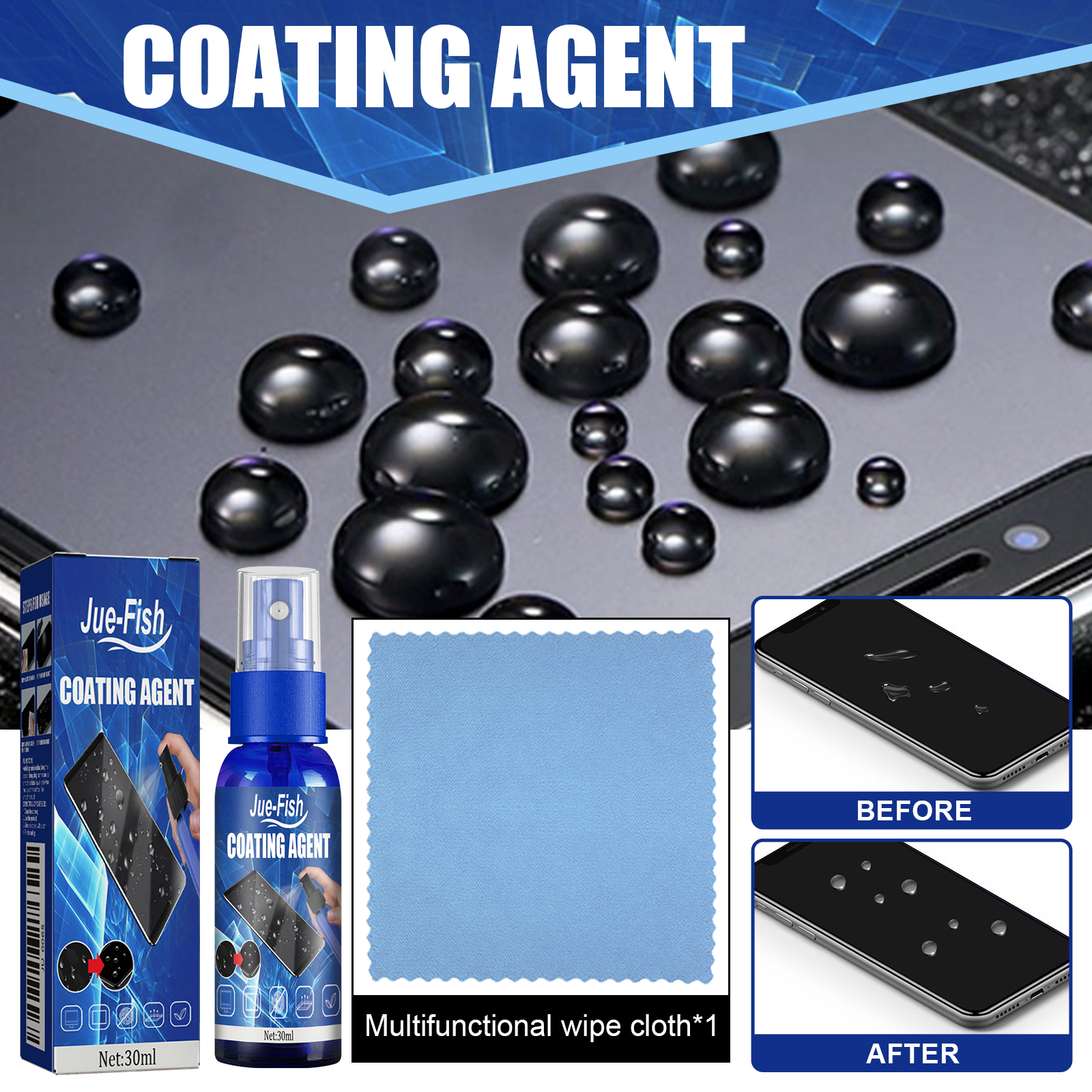Screen Coating Agent, Smartpho - Oleophobic Coating Spray review and price