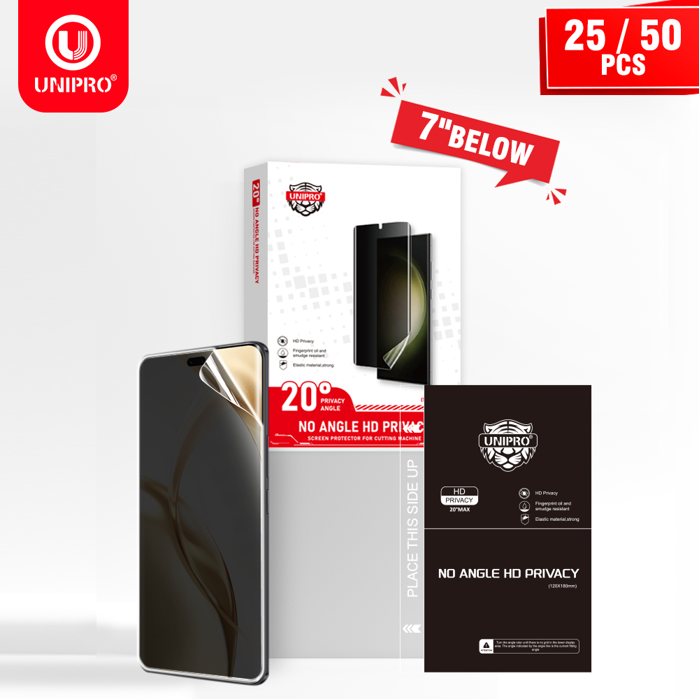 UNIPRO 25 50Pcs Anti Peep Film - Screen Protector Cutter review and price
