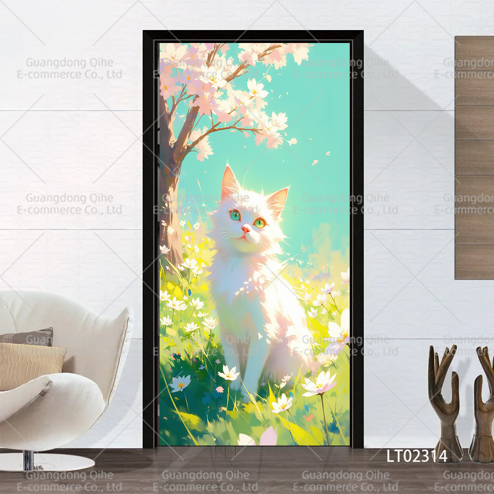 Tulip Cat Cherry Blossom Scene - Full Cover Adhesive review and price