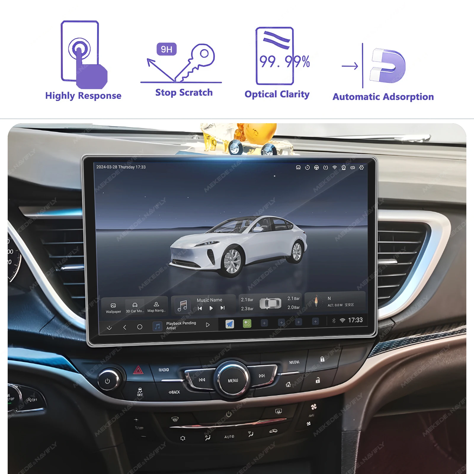 For 11.5 13 Inch Radio Tempere - Glass Protector Auto review and price