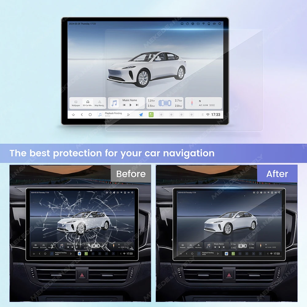 For 11.5 13 Inch Radio Tempere - Glass Protector Auto review and price
