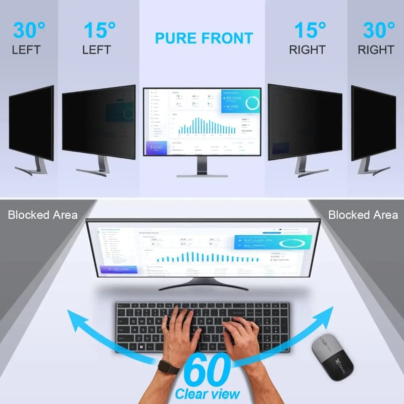 24inch Computer Privacy Screen - Privacy Filter 2Pack review and price
