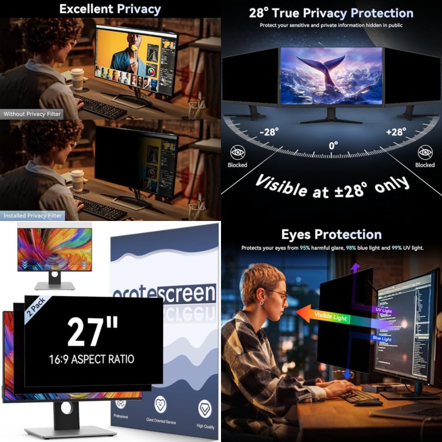 [2 Pack] Computer Privacy Scre - Privacy Filter 2Pack review and price