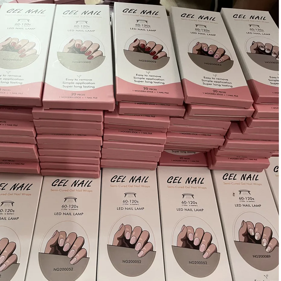 16/18/20Tips Gel Nail Stcikers - Full Cover Adhesive review and price
