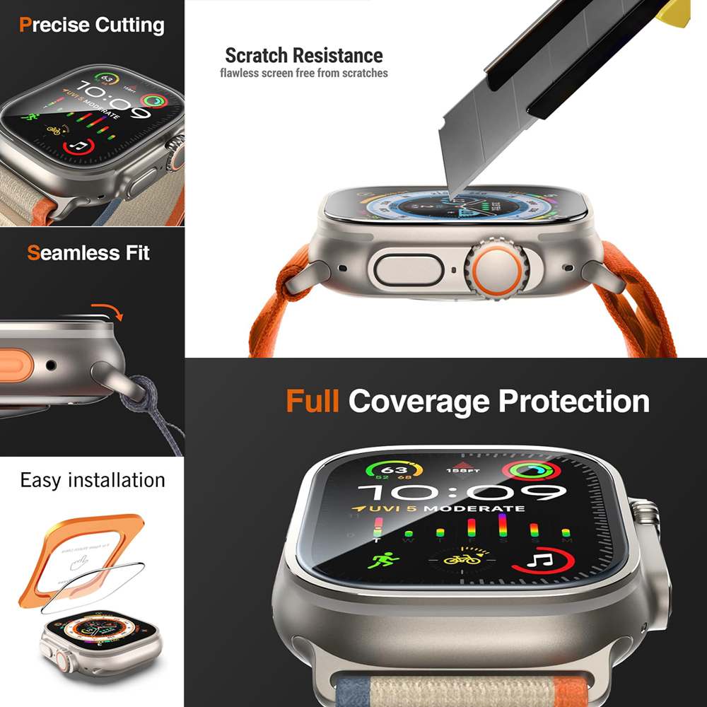 Tempered Glass For Apple Watch - Screen Alignment Tool review and price