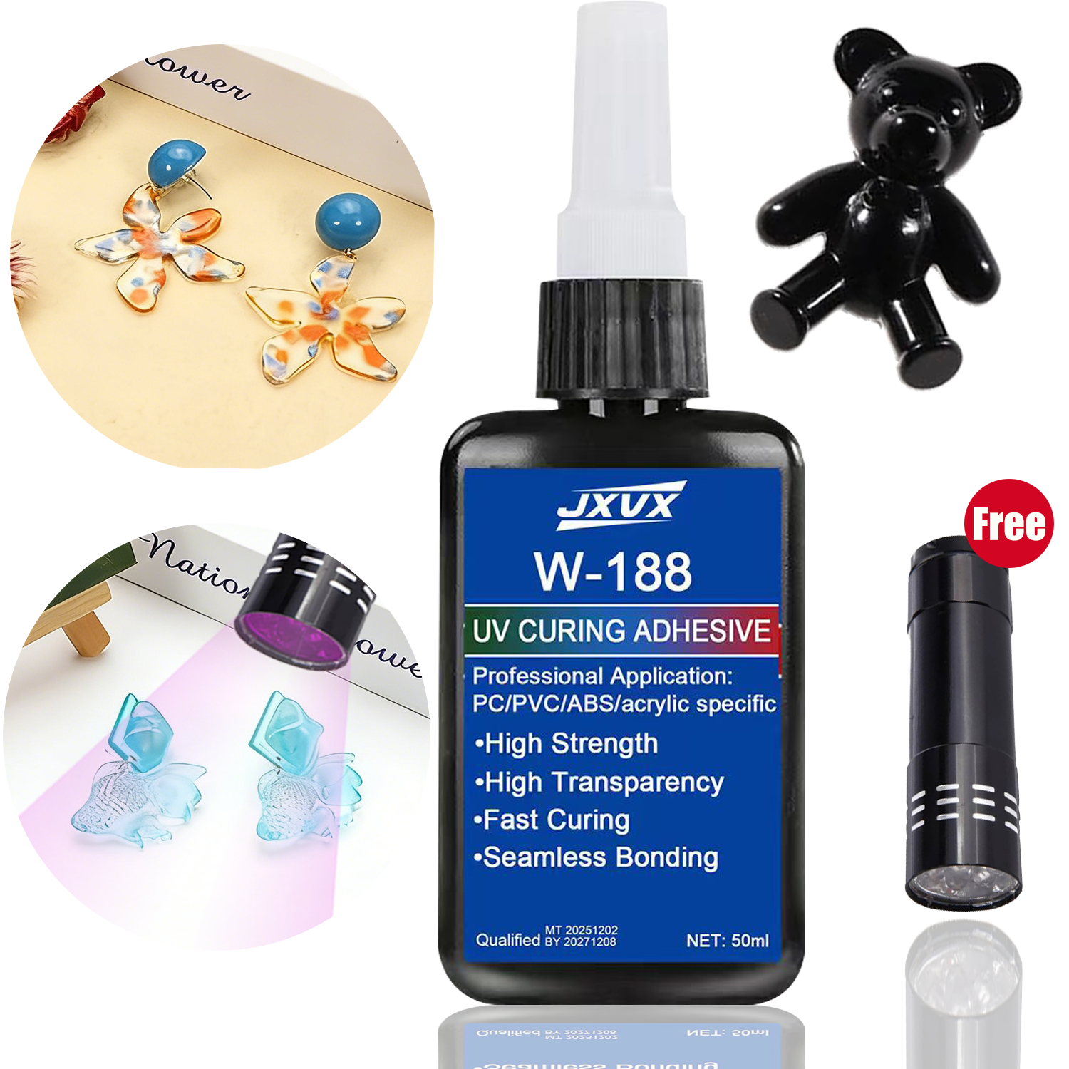 1.76oz UV Resin kits with lamp - Liquid Uv Glue Kit review and price
