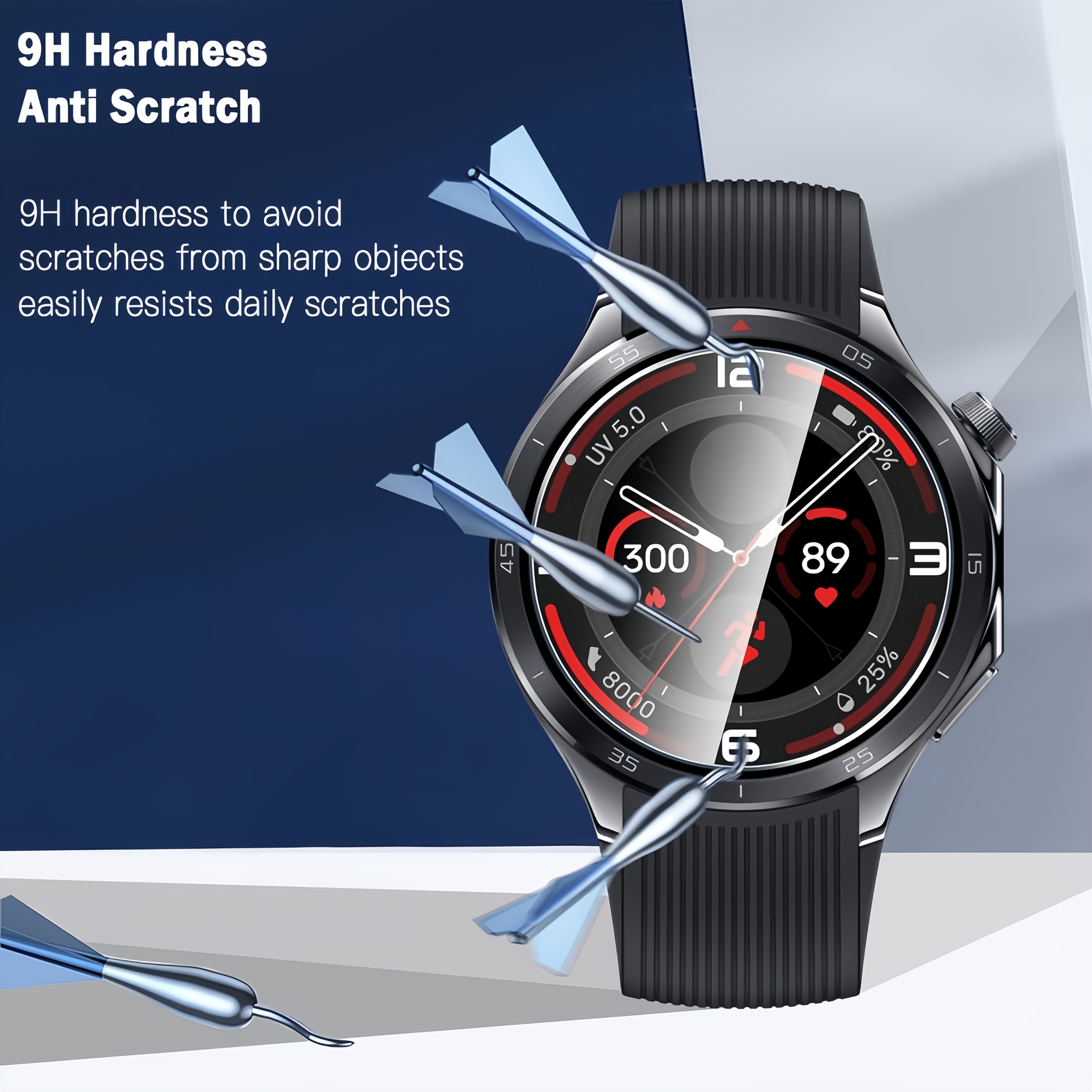3PCS 9H Tempered Glass Screen  - Smartwatch Screen Film review and price