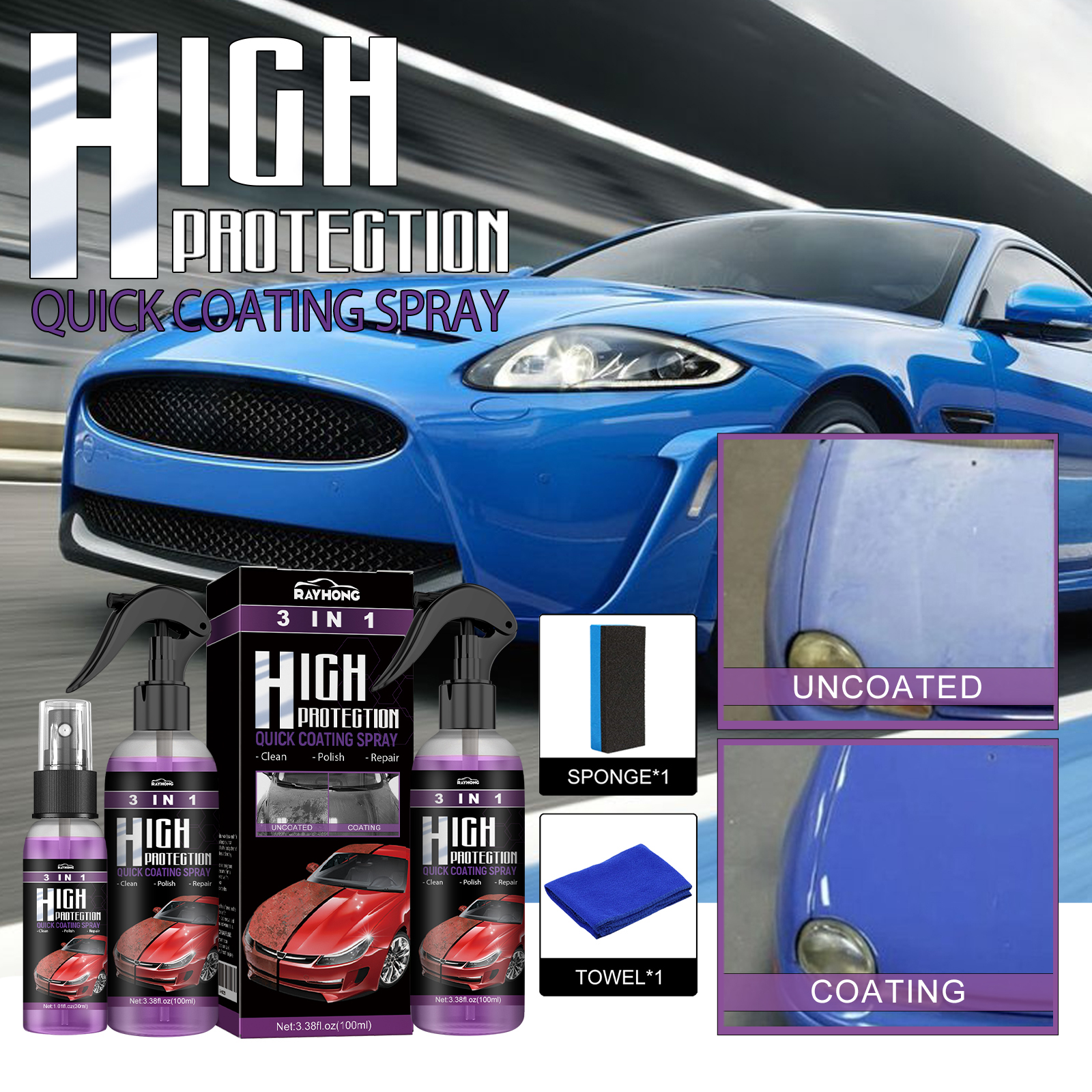 Car Ceramic Nano Coating Liqui - Nano Liquid Coating review and price