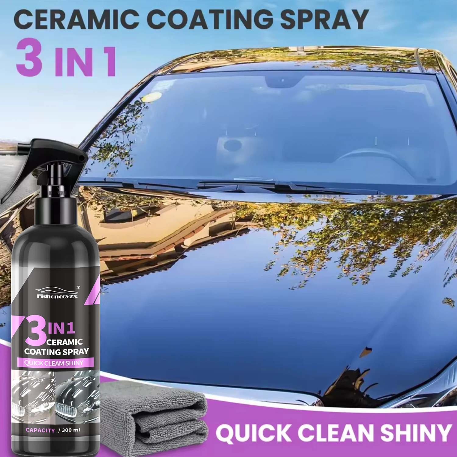 3 in 1 Car Ceramic Liquid Coat - Nano Liquid Coating review and price