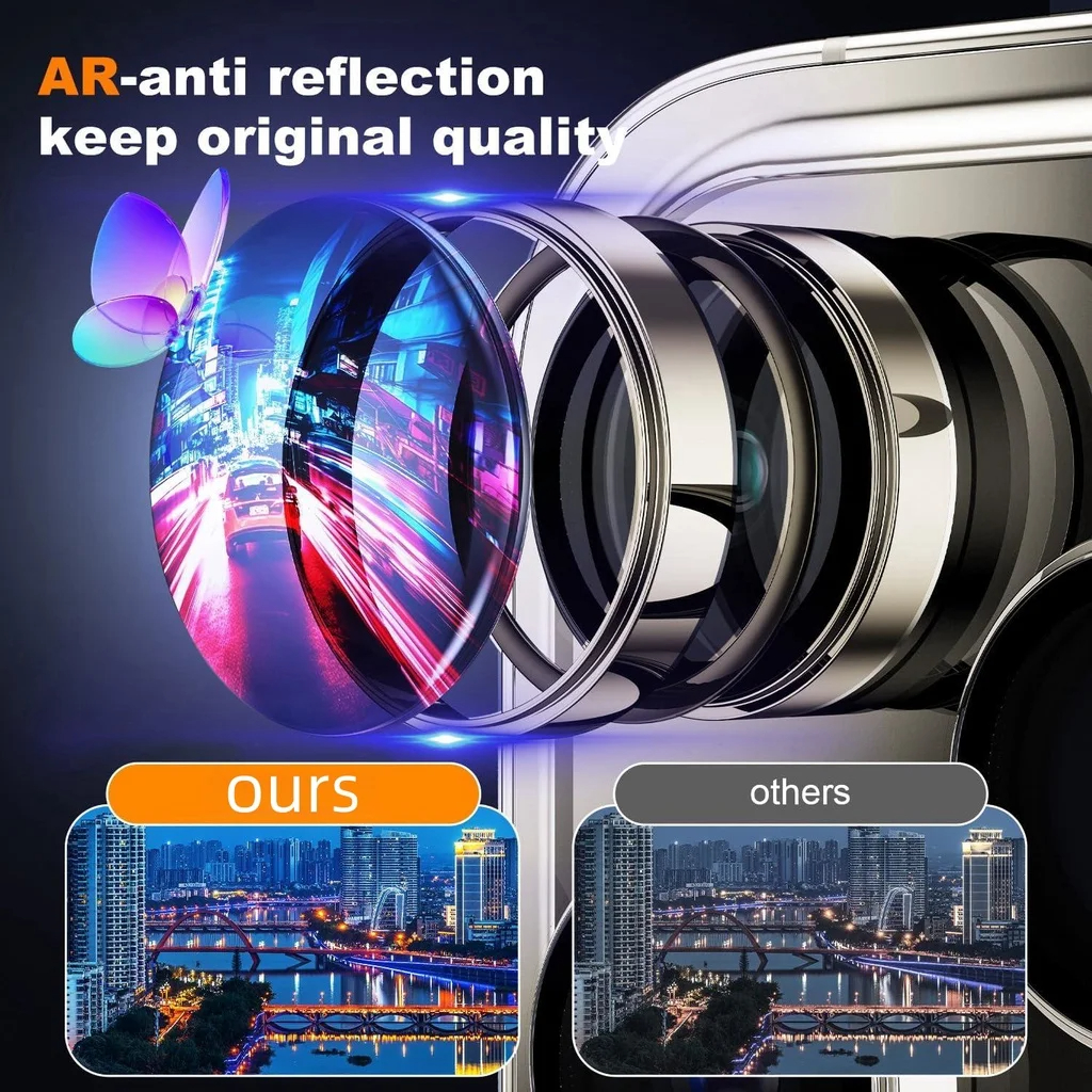 3Pcs Metal Camera Lens Protect - Tempered Glass Screen 9H review and price