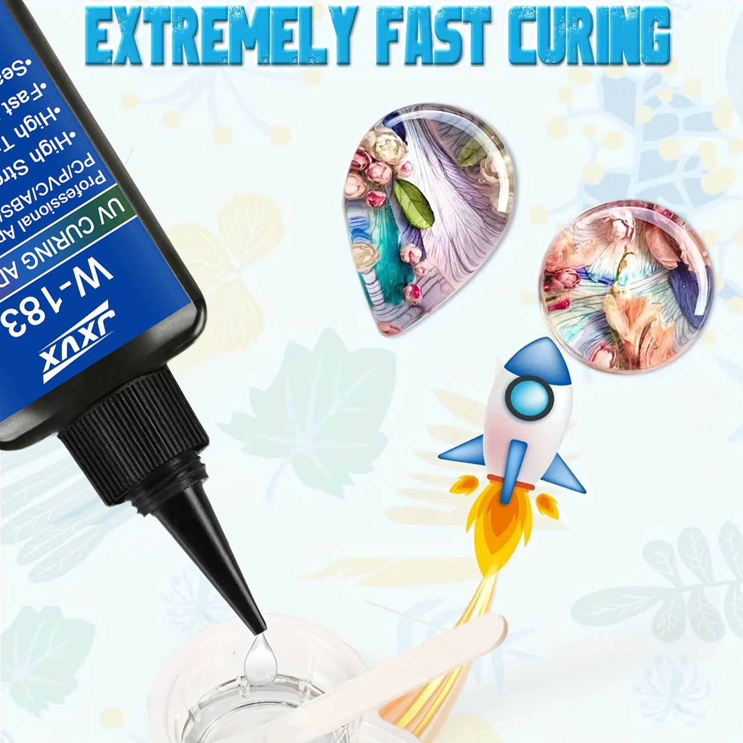 50ml UV Resin Kits With Lamp U - Liquid Uv Glue Kit review and price